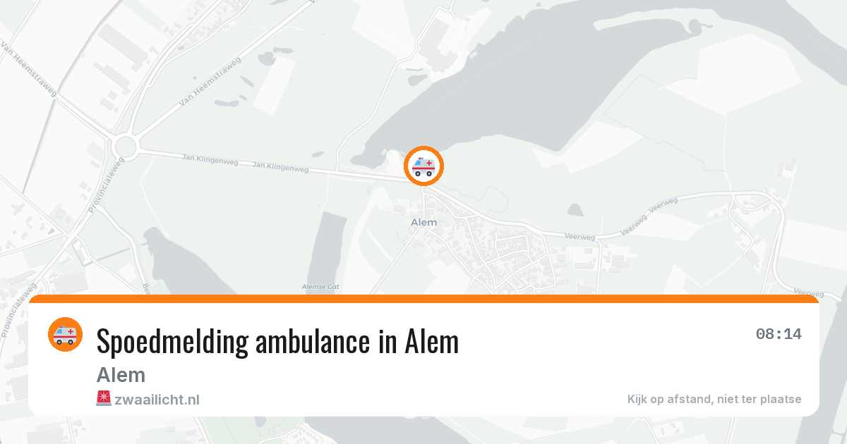 Spoedmelding ambulance in Alem — 3 mrt 2026