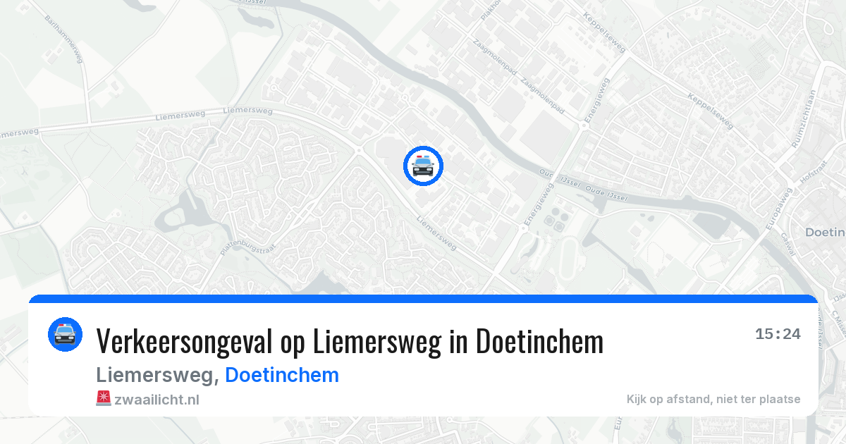 Verkeersongeval op Liemersweg in Doetinchem — 24 jul 2026