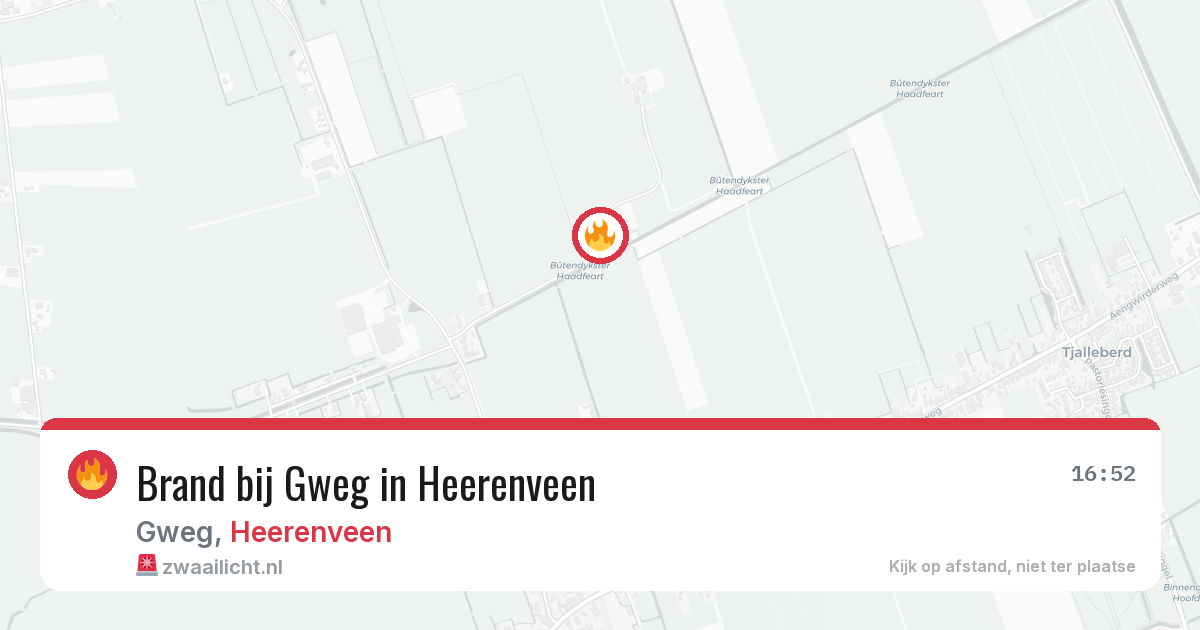 Brand bij Gweg in Heerenveen — 17 jun 2026