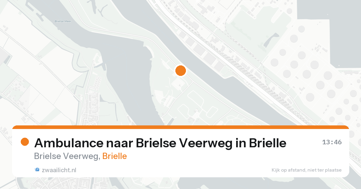 Ambulance naar Brielse Veerweg in Brielle — 30 mei 2026