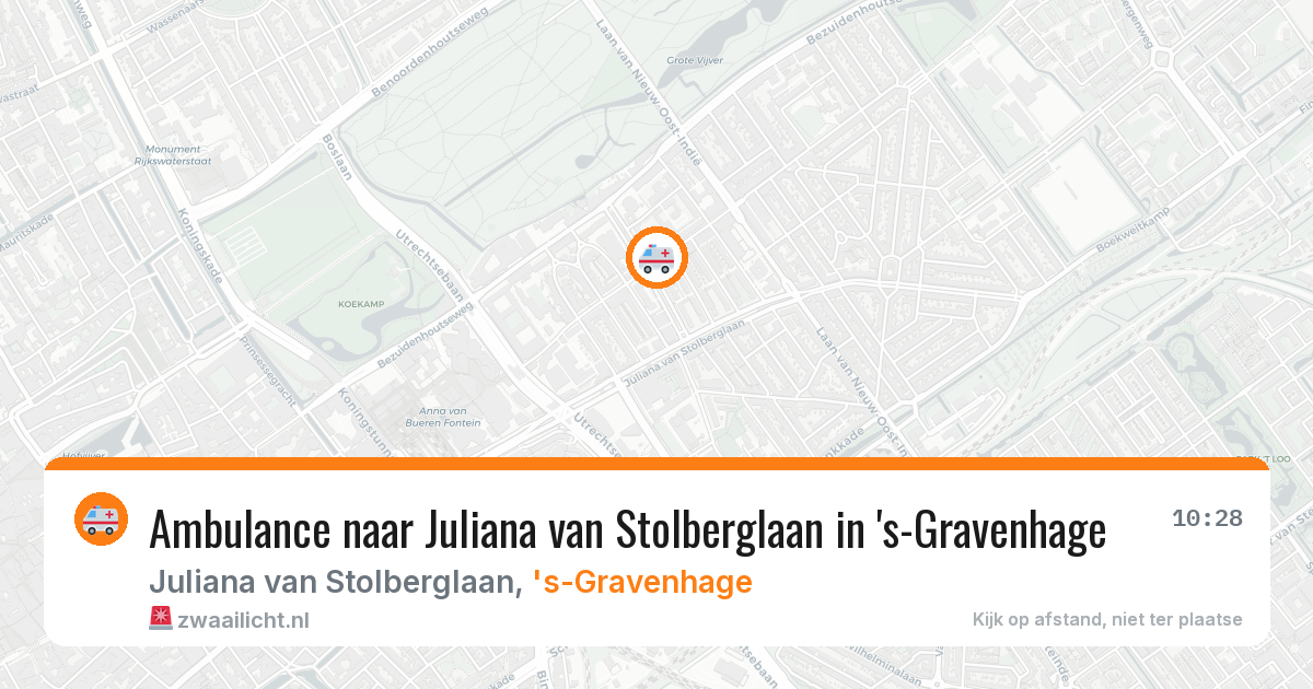 Ambulance naar Juliana van Stolberglaan in 's-Gravenhage — 2 apr 2026