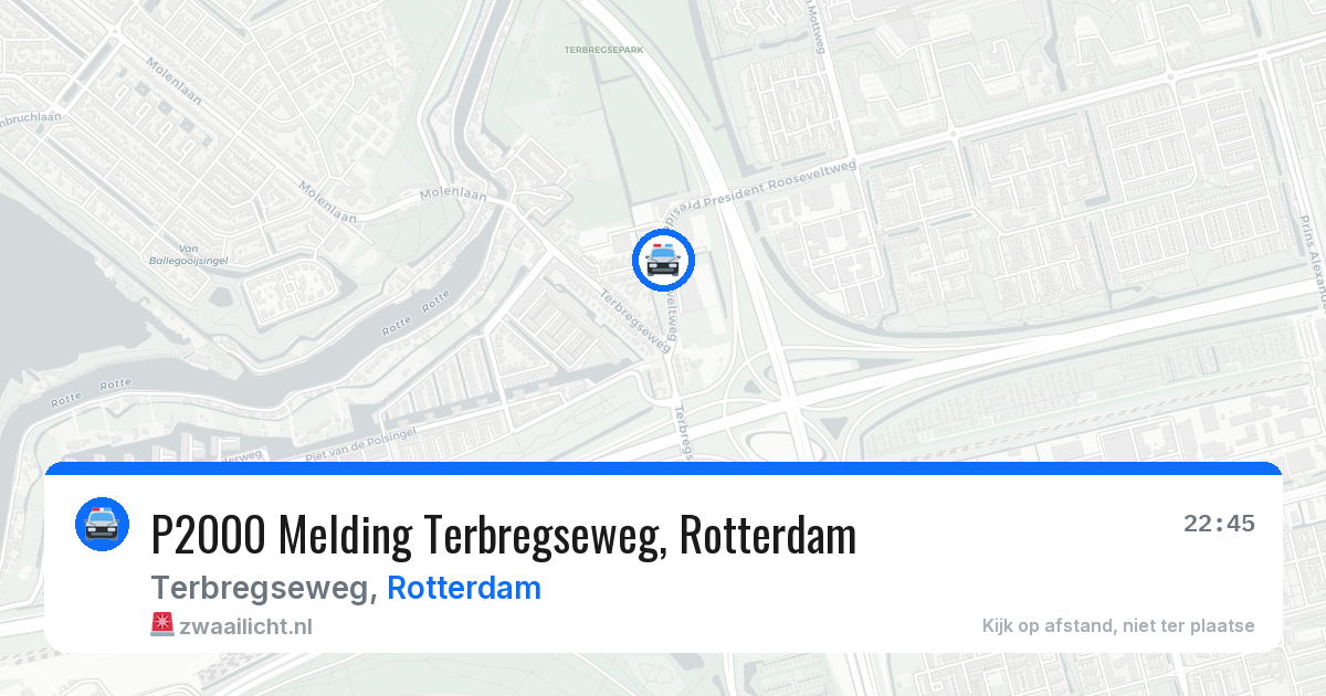 P2000 Melding Terbregseweg, Rotterdam — 20 jun 2026