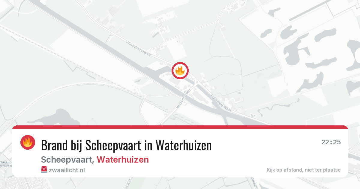 Brand bij Scheepvaart in Waterhuizen — 13 aug 2026