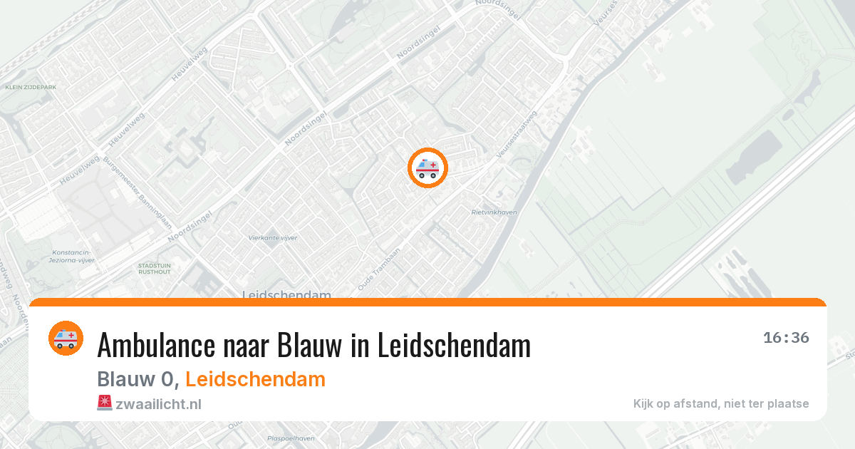 Ambulance naar Blauw in Leidschendam — 30 jun 2026