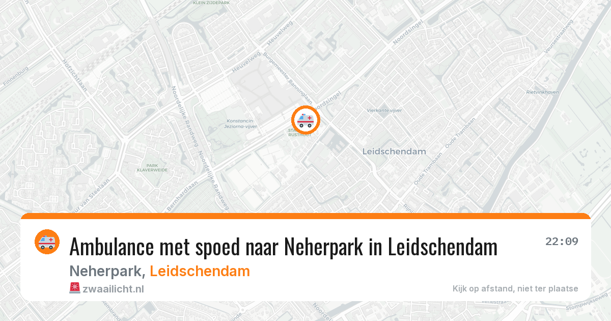Ambulance met spoed naar Neherpark in Leidschendam — 28 jun 2026