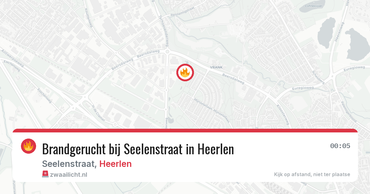 Brandgerucht bij Seelenstraat in Heerlen — 13 jun 2026