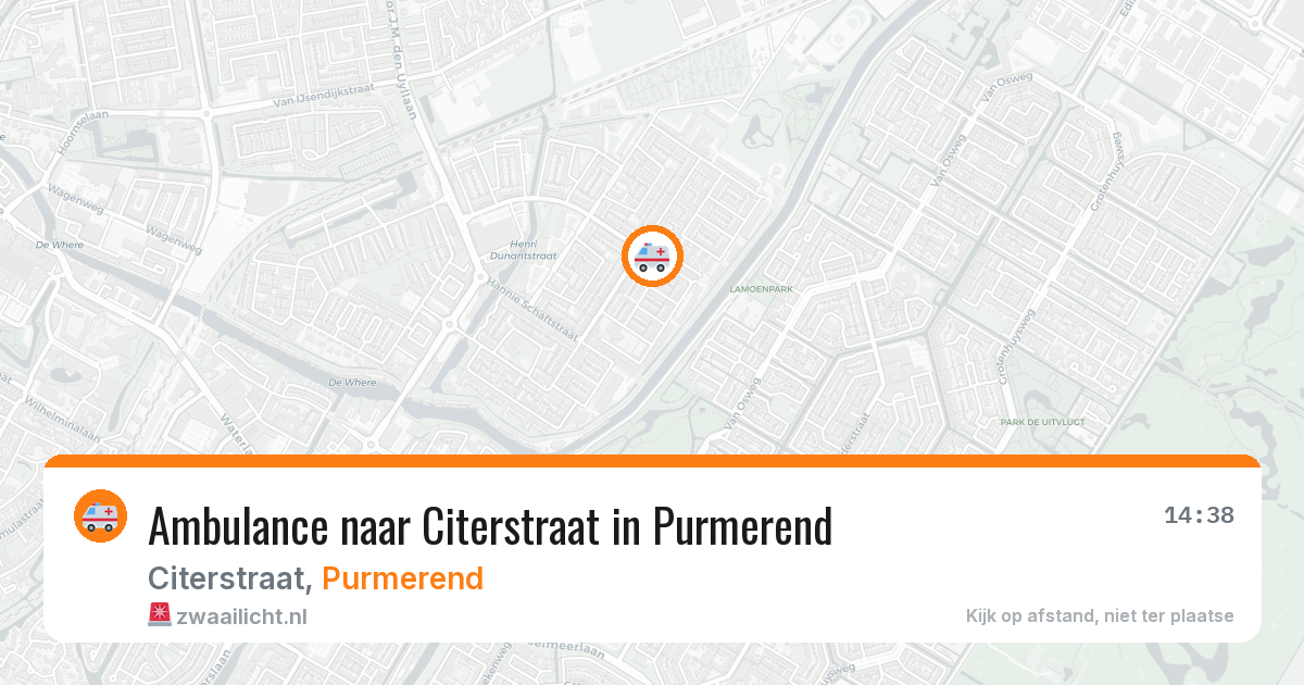 Ambulance naar Citerstraat in Purmerend — 29 jan 2026