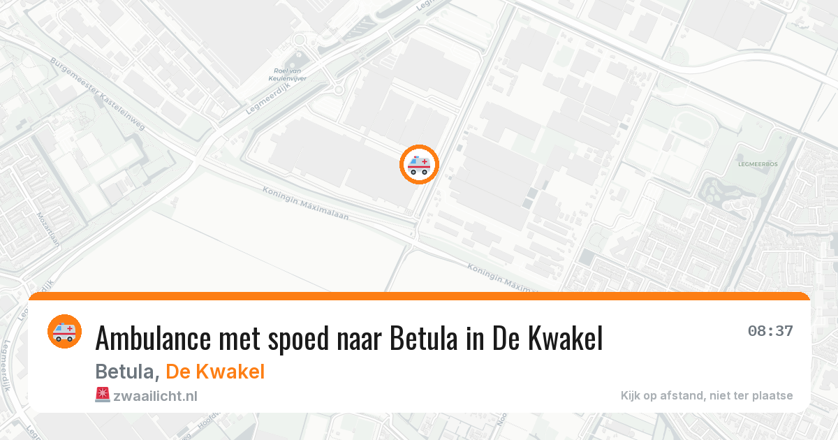Ambulance met spoed naar Betula in De Kwakel — 26 mei 2026