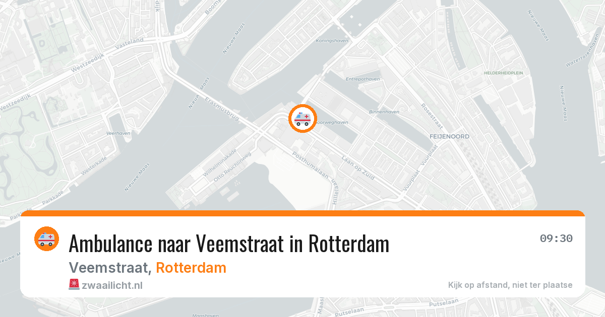Ambulance naar Veemstraat in Rotterdam — 8 apr 2026