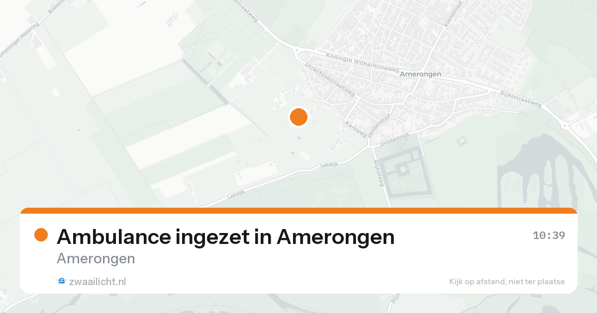 Ambulance ingezet in Amerongen — 22 aug 2026