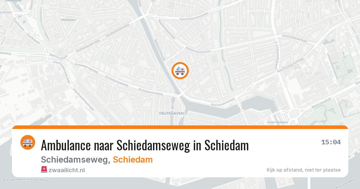 Ambulance naar Schiedamseweg in Schiedam — 28 mrt 2026