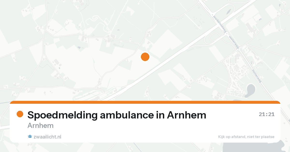 Spoedmelding ambulance in Arnhem — 18 aug 2026
