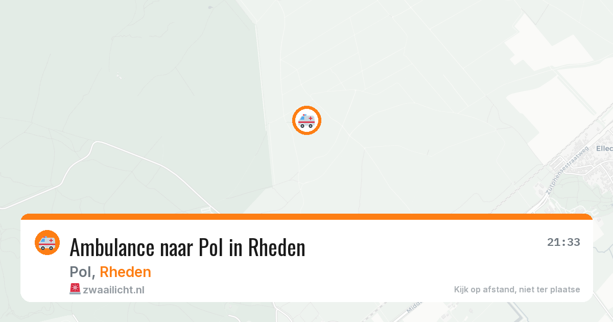Ambulance naar Pol in Rheden — 29 mrt 2026
