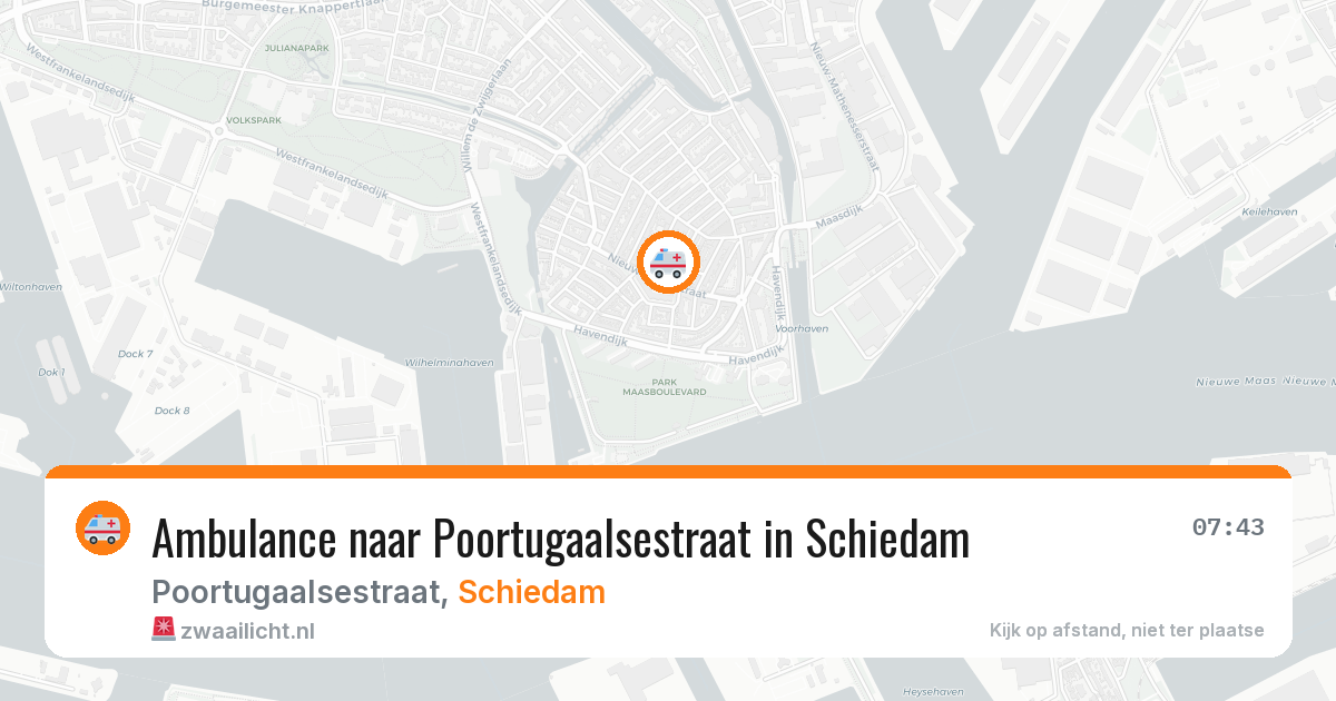 Ambulance naar Poortugaalsestraat in Schiedam — 4 jun 2026