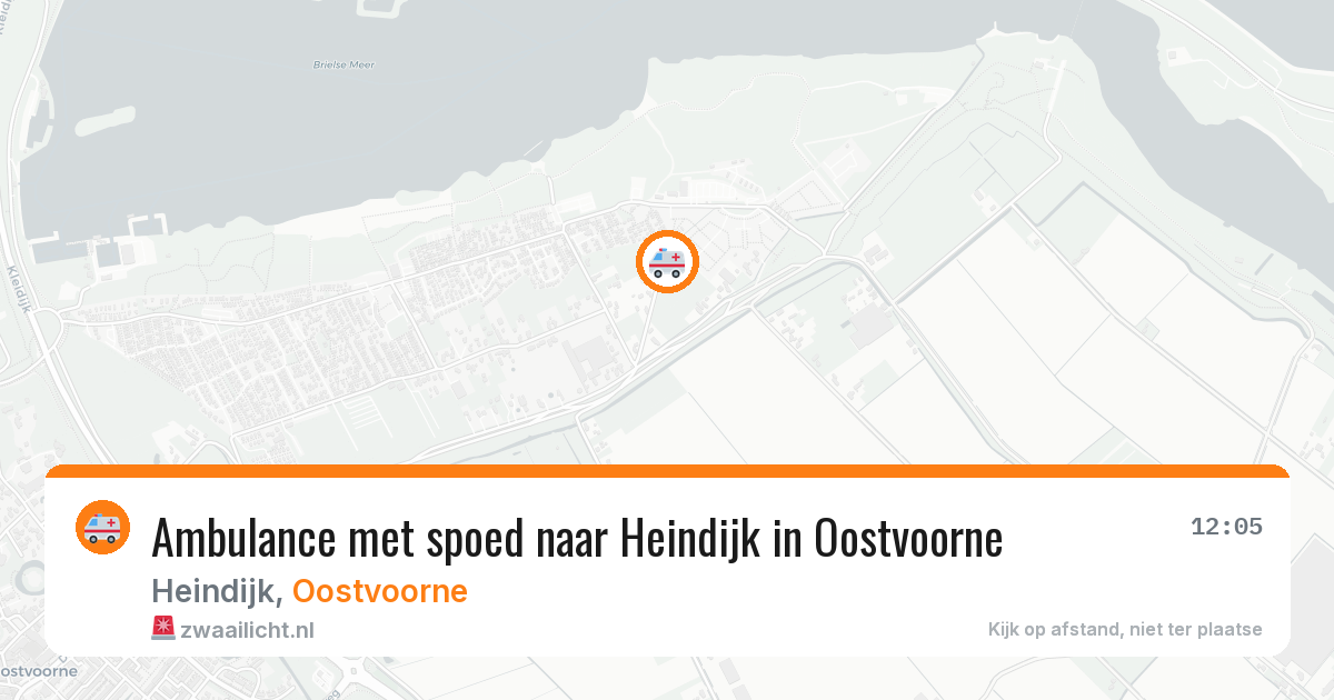Ambulance met spoed naar Heindijk in Oostvoorne — 3 jun 2026