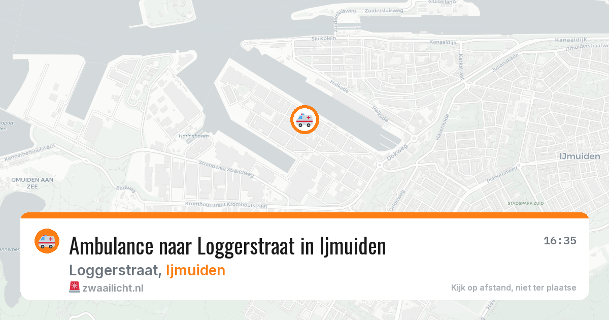Ambulance naar Loggerstraat in Ijmuiden — 29 mei 2026