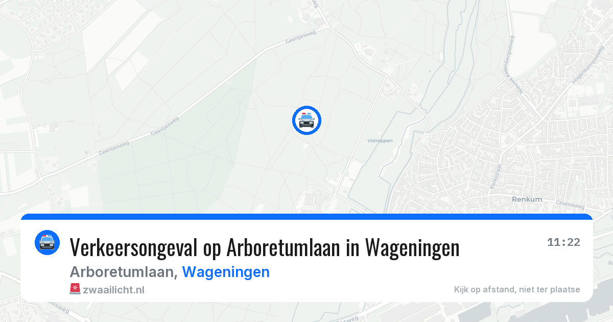 Verkeersongeval op Arboretumlaan in Wageningen — 25 jun 2026