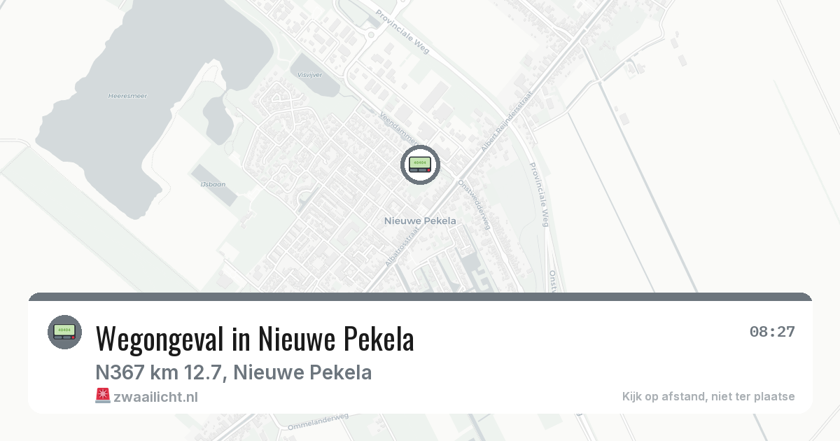 Wegongeval in Nieuwe Pekela — 4 mrt 2026