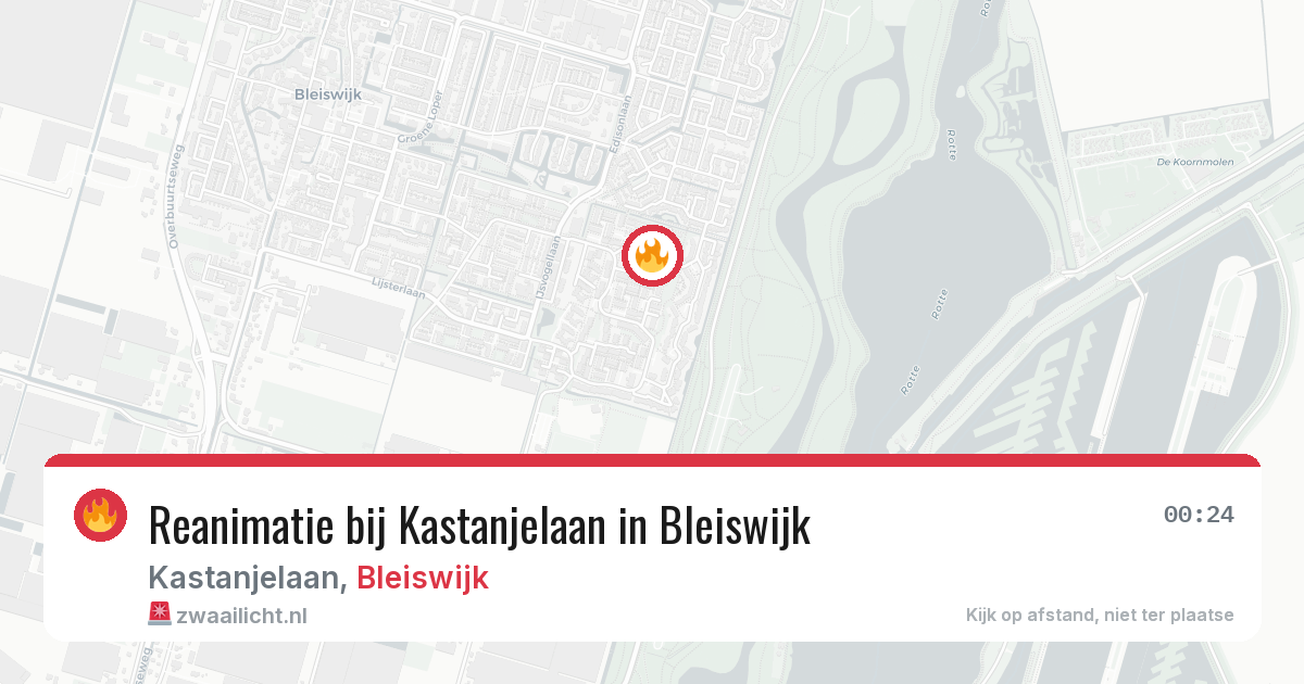 Reanimatie bij Kastanjelaan in Bleiswijk — 10 jul 2026