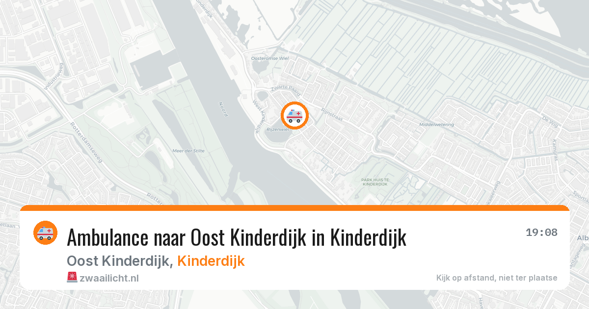 Ambulance naar Oost Kinderdijk in Kinderdijk — 25 jun 2026