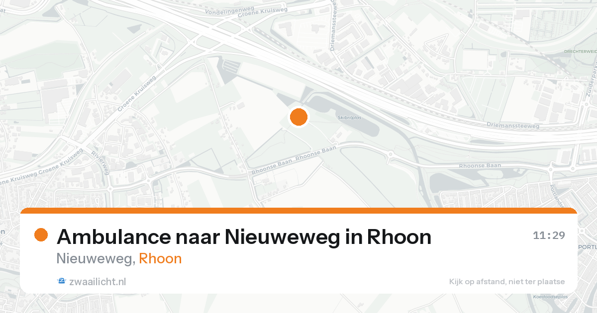 Ambulance naar Nieuweweg in Rhoon — 16 aug 2026