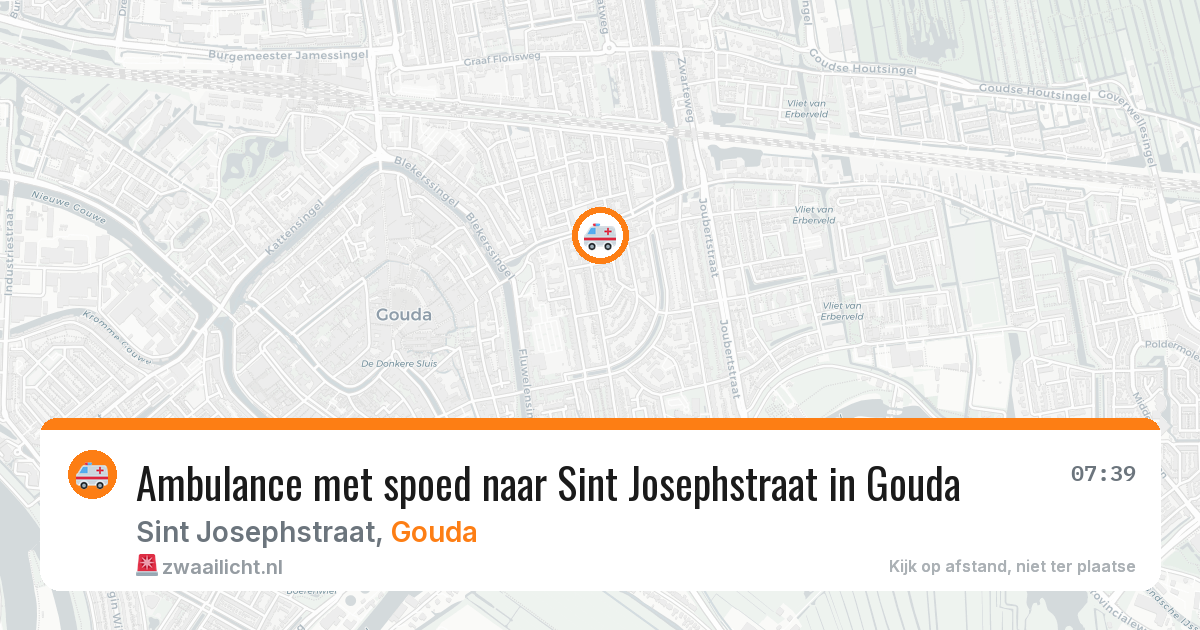 Ambulance met spoed naar Sint Josephstraat in Gouda — 30 jan 2026