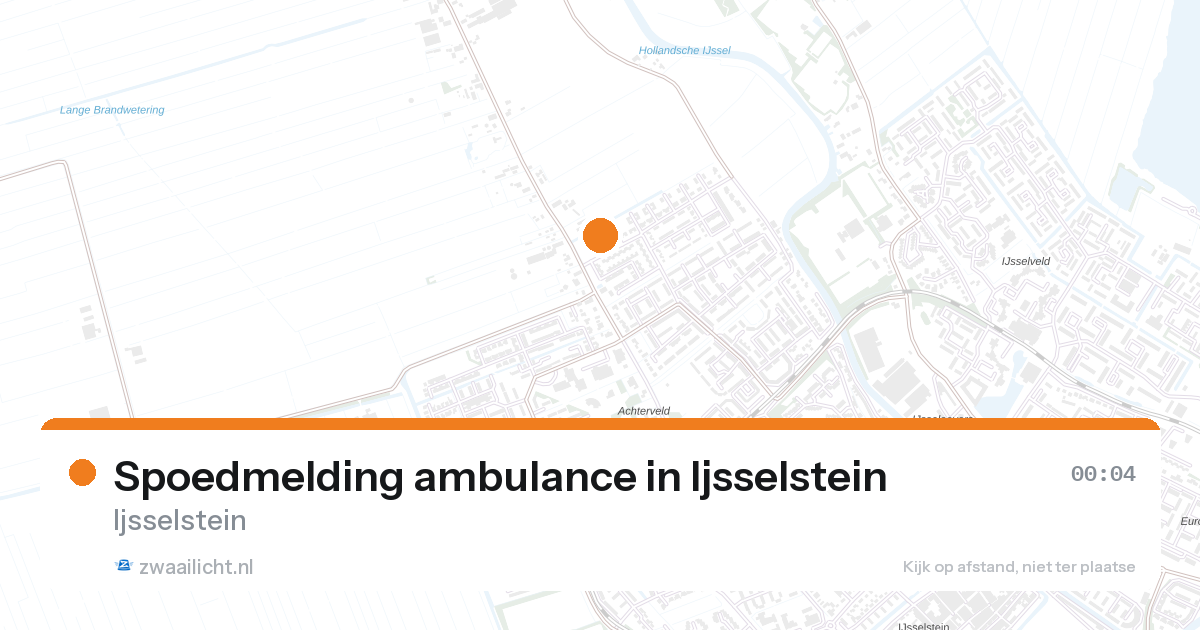 Spoedmelding ambulance in Ijsselstein — 26 aug 2026