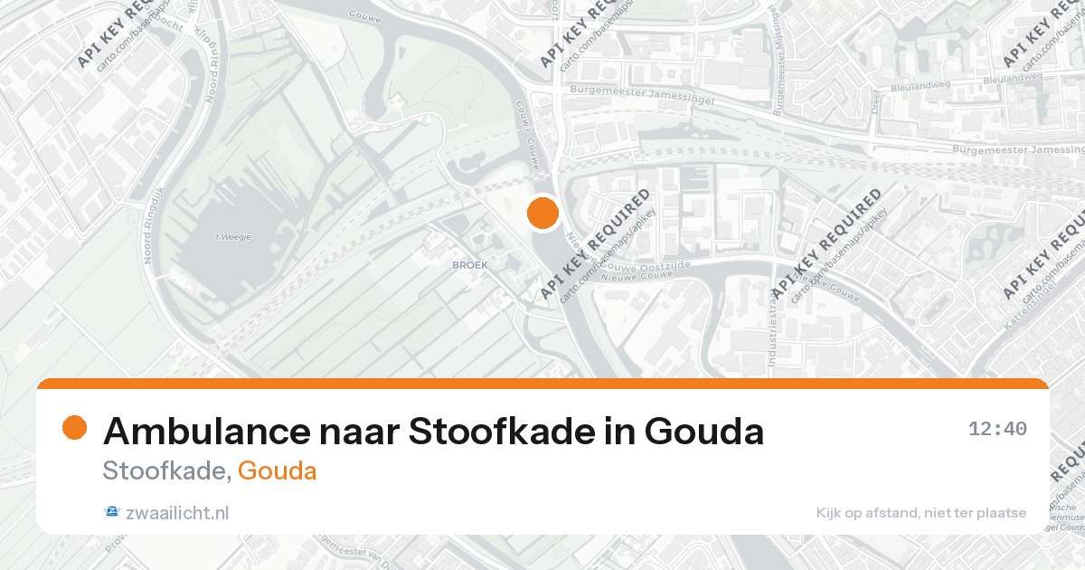 Ambulance naar Stoofkade in Gouda — 28 mrt 2026