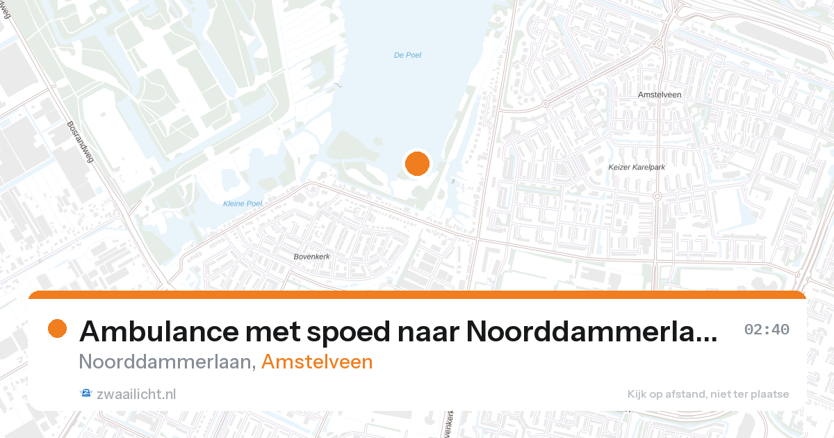 Ambulance met spoed naar Noorddammerlaan in Amstelveen — 7 feb 2026