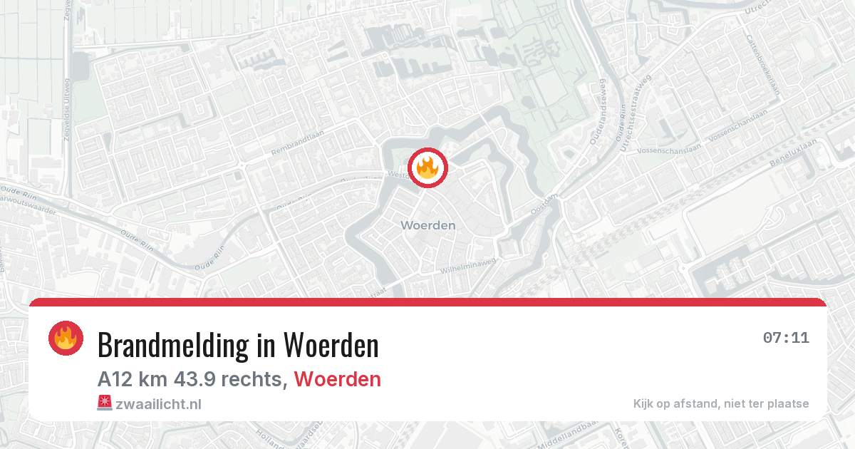 Brandmelding in Woerden — 17 apr 2026