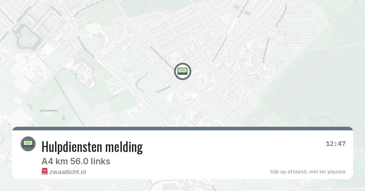 Hulpdiensten melding — 8 feb 2026 | 🚨 Zwaailicht.nl