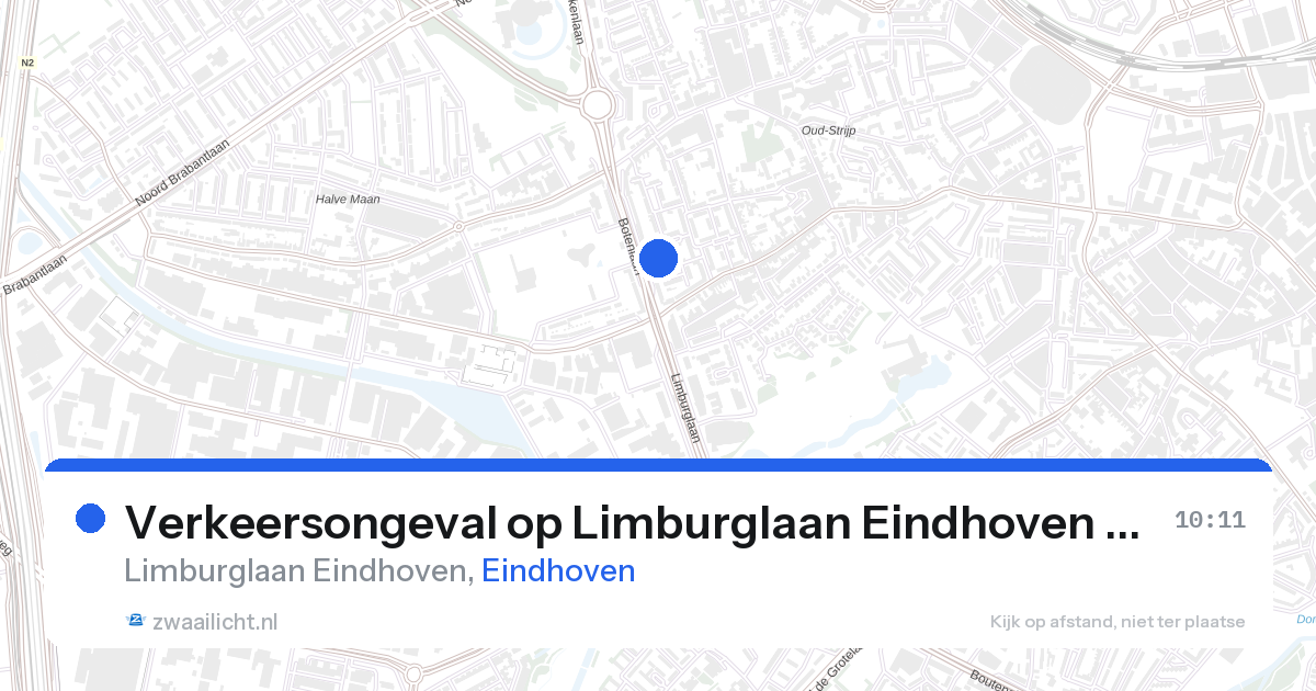 Verkeersongeval op Limburglaan Eindhoven in Eindhoven — 19 jan 2026