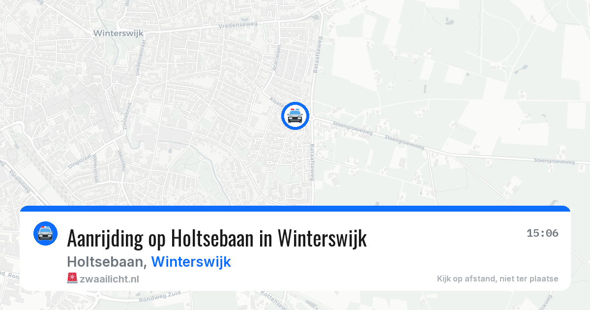 Aanrijding op Holtsebaan in Winterswijk — 23 jun 2026