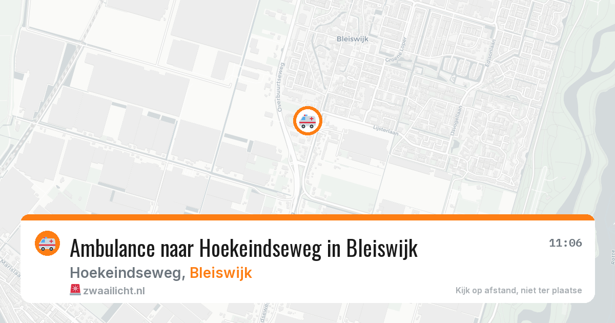 Ambulance naar Hoekeindseweg in Bleiswijk — 4 jun 2026