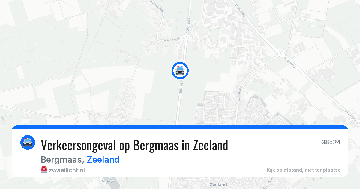 Verkeersongeval op Bergmaas in Zeeland — 25 jun 2026