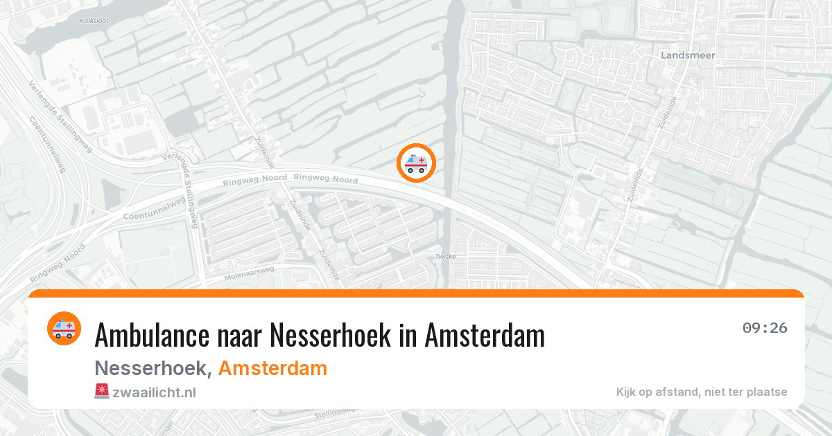 Ambulance naar Nesserhoek in Amsterdam — 5 mei 2026