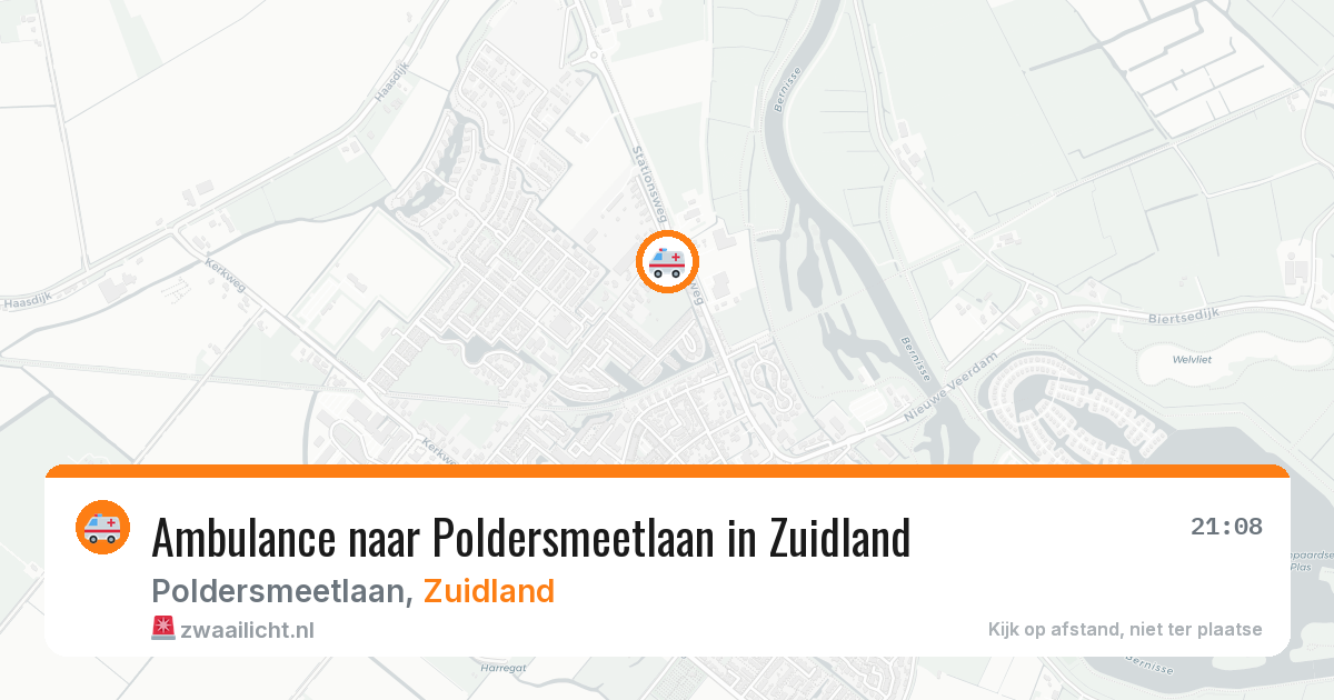 Ambulance naar Poldersmeetlaan in Zuidland — 29 jan 2026