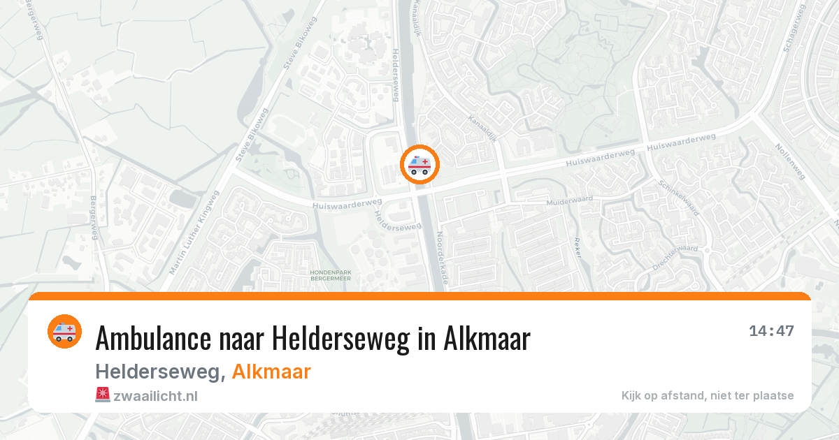 Ambulance naar Helderseweg in Alkmaar — 24 mrt 2026