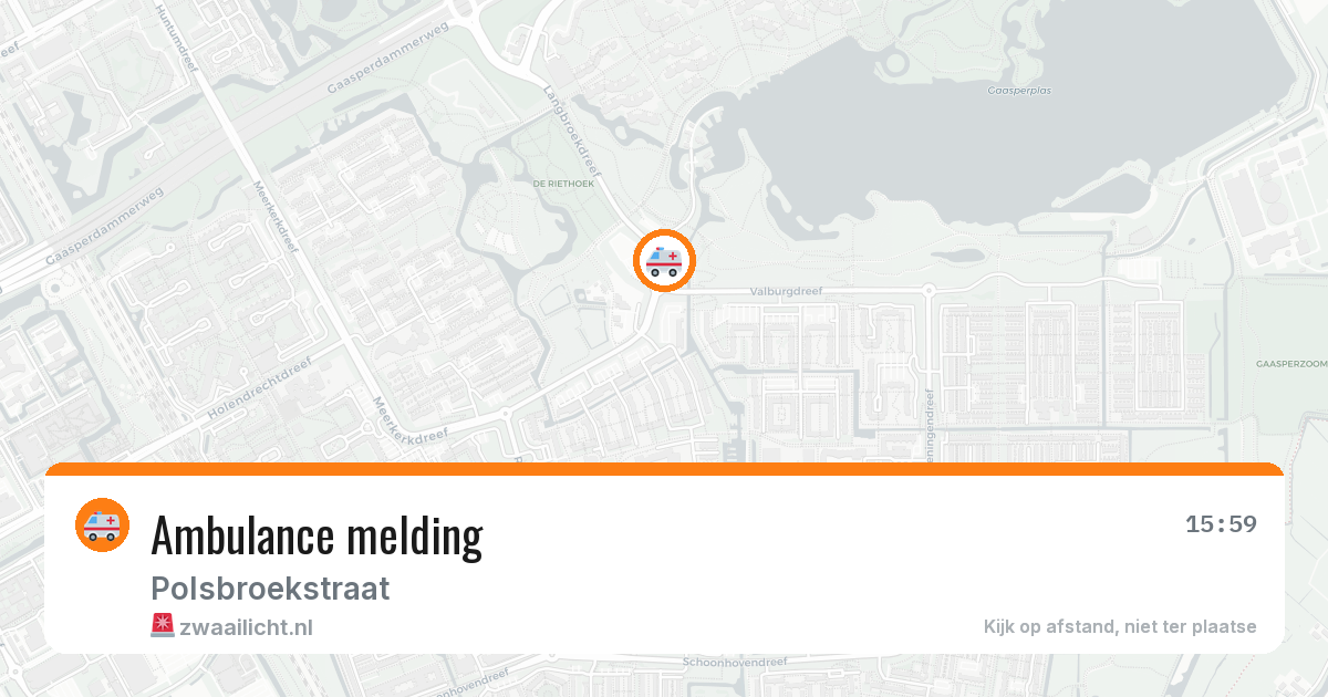 Ambulance melding — 5 mei 2026