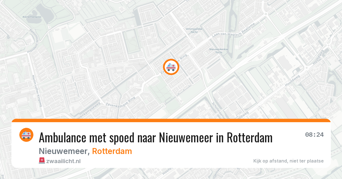Ambulance met spoed naar Nieuwemeer in Rotterdam — 13 mei 2026