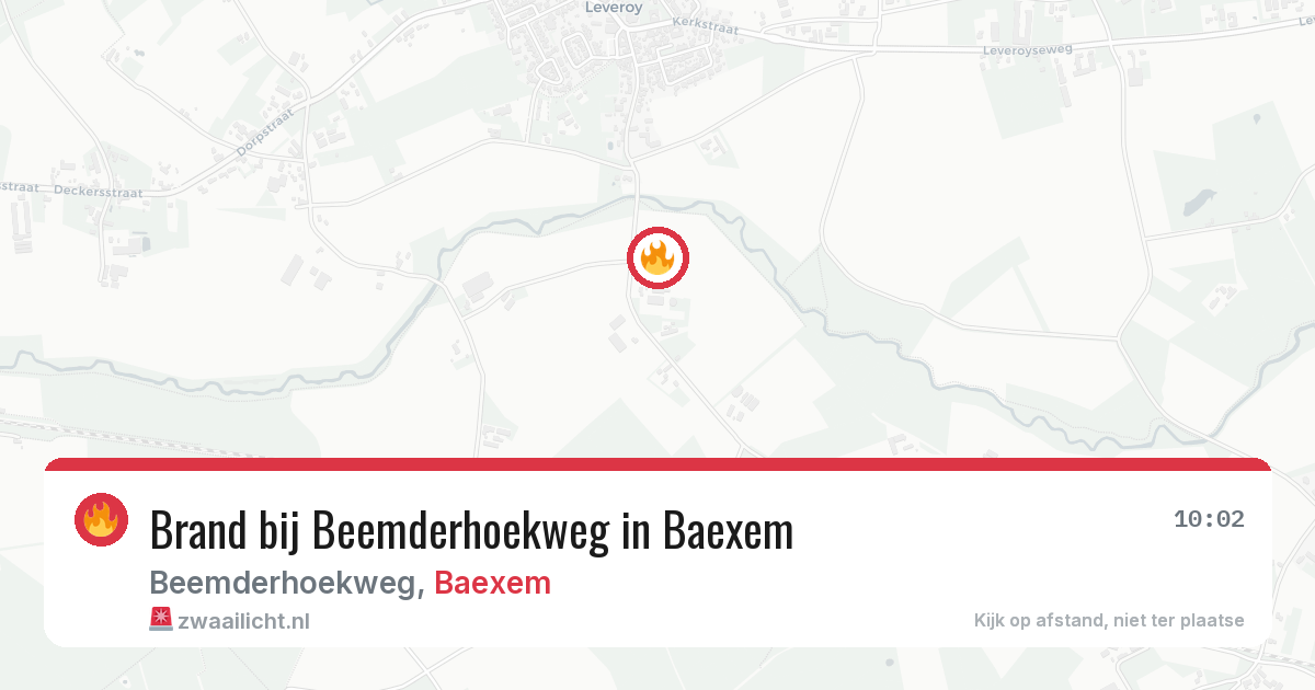Brand bij Beemderhoekweg in Baexem — 18 apr 2026
