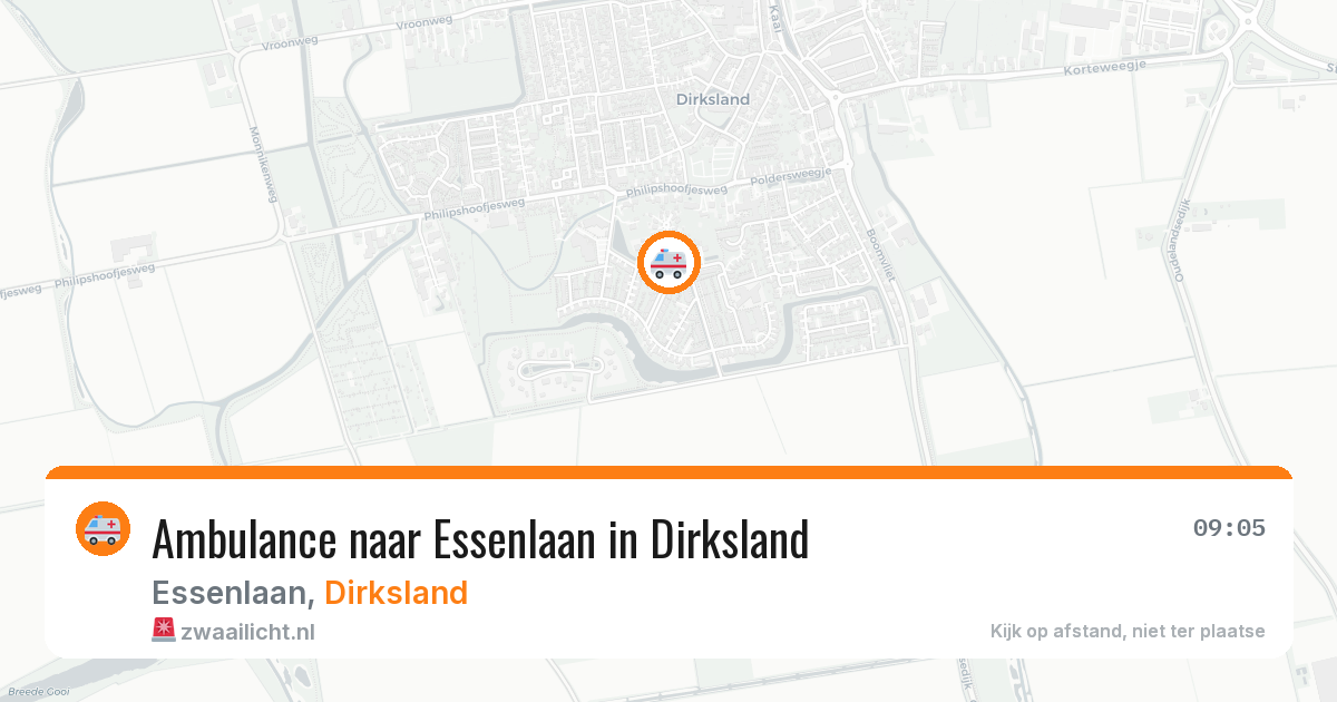 Ambulance naar Essenlaan in Dirksland — 30 mrt 2026