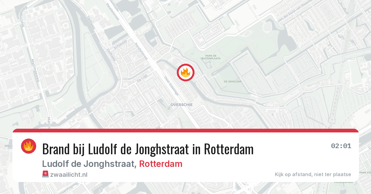 Brand bij Ludolf de Jonghstraat in Rotterdam — 15 mrt 2026