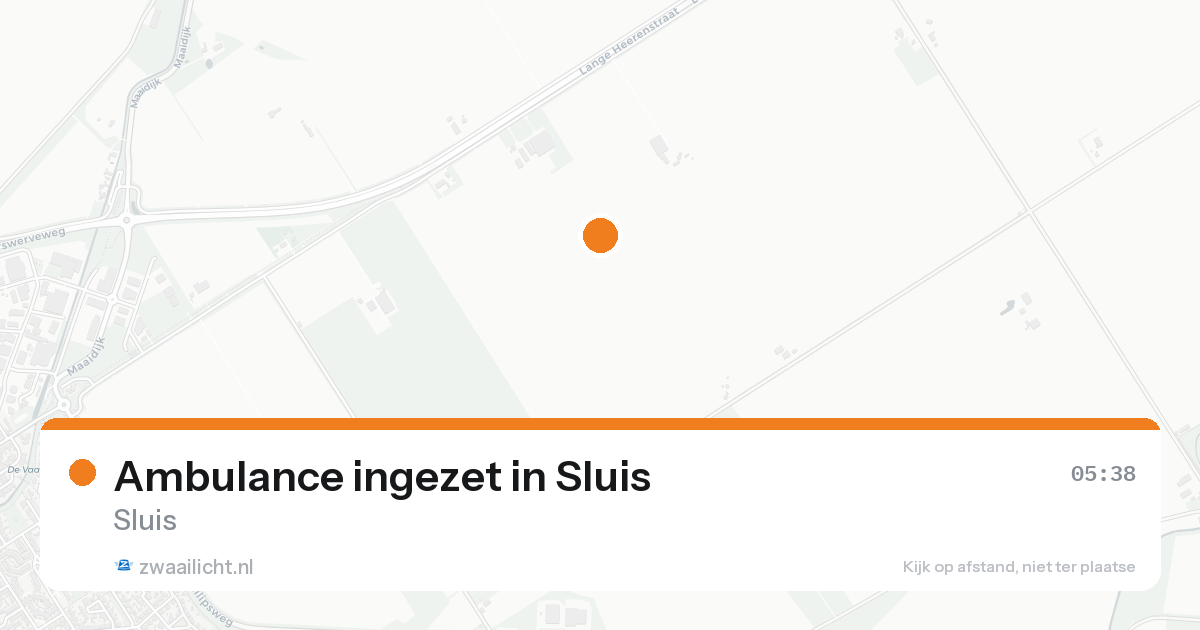 Ambulance ingezet in Sluis — 11 aug 2026