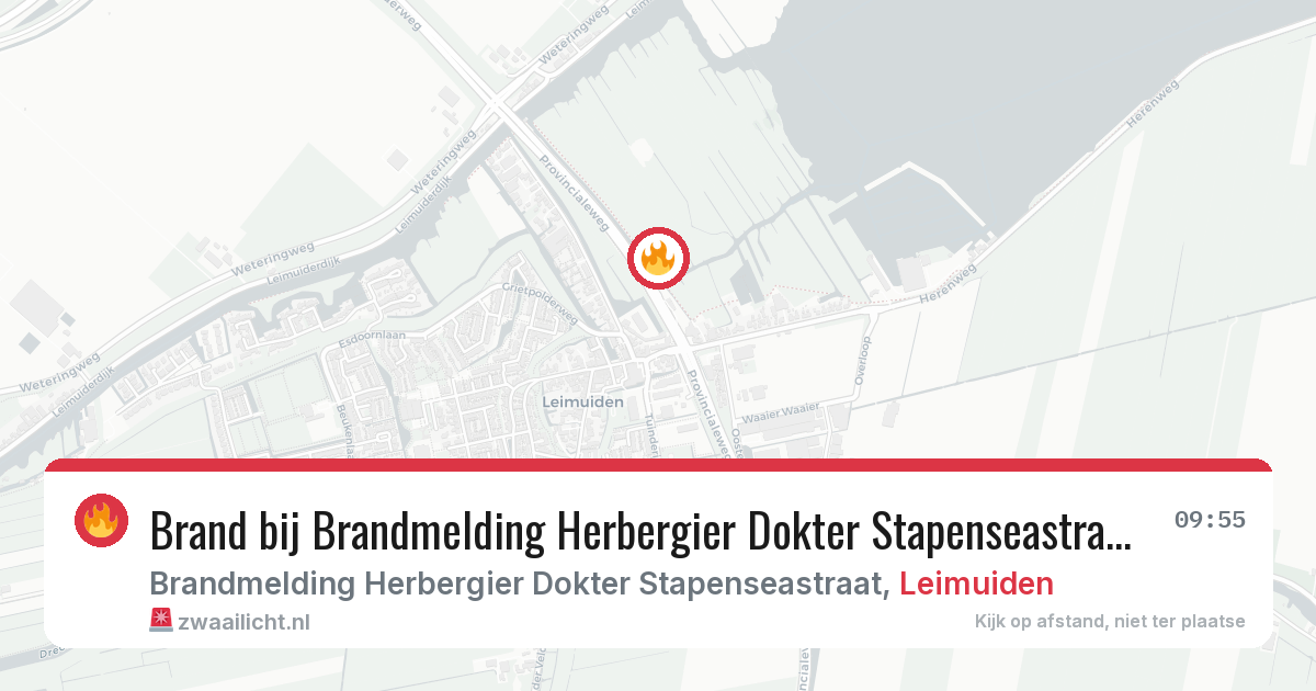 Brand bij Brandmelding Herbergier Dokter Stapenseastraat in Leimuiden — 21 mrt 2026