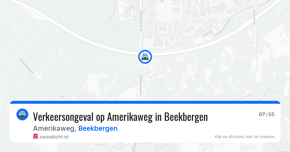 Verkeersongeval op Amerikaweg in Beekbergen — 2 jun 2026