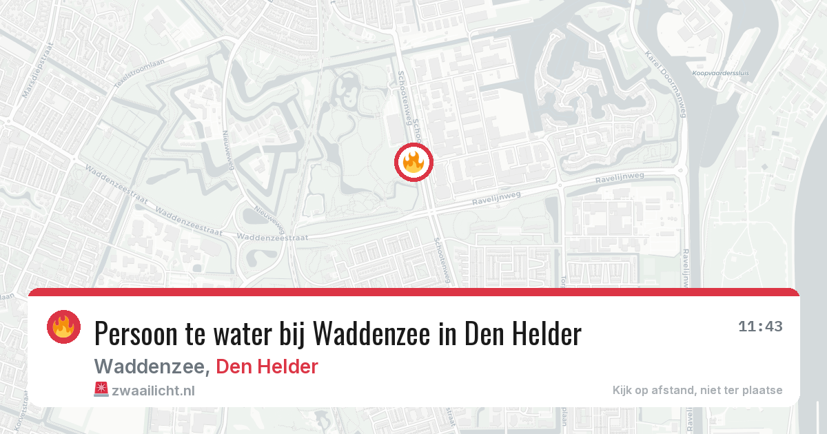 Persoon te water bij Waddenzee in Den Helder — 1 feb 2026