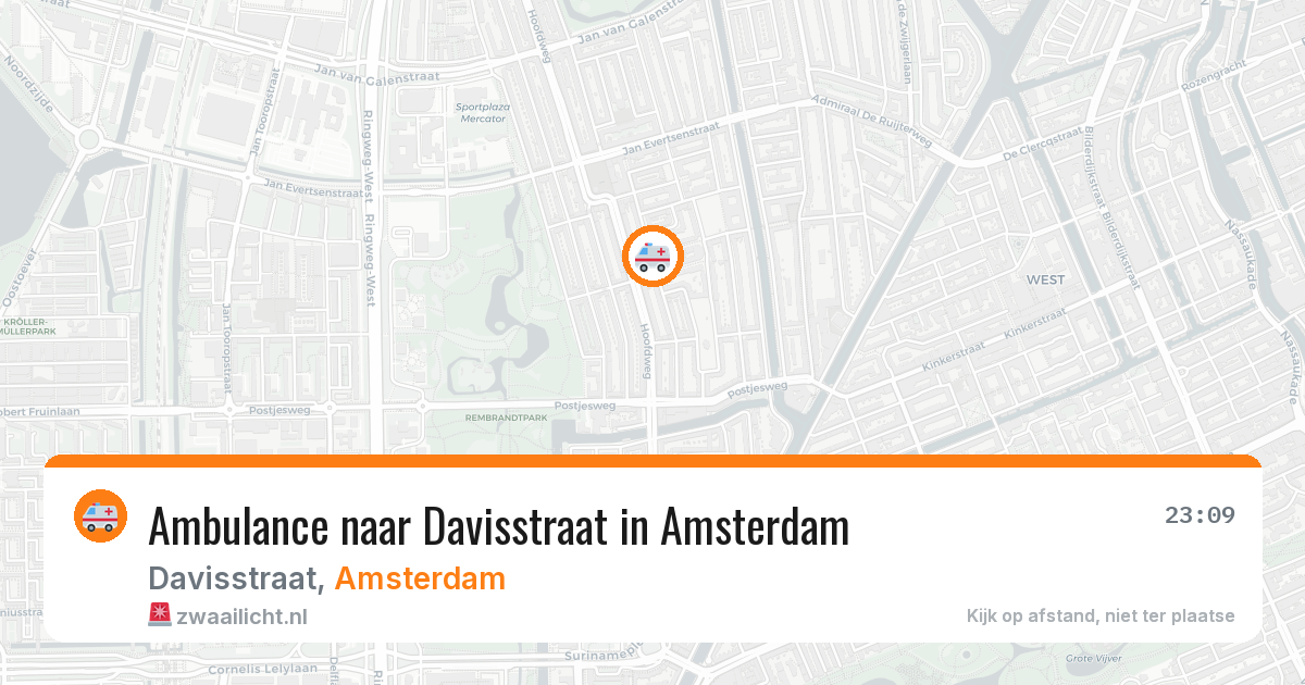 Ambulance naar Davisstraat in Amsterdam — 18 jun 2026