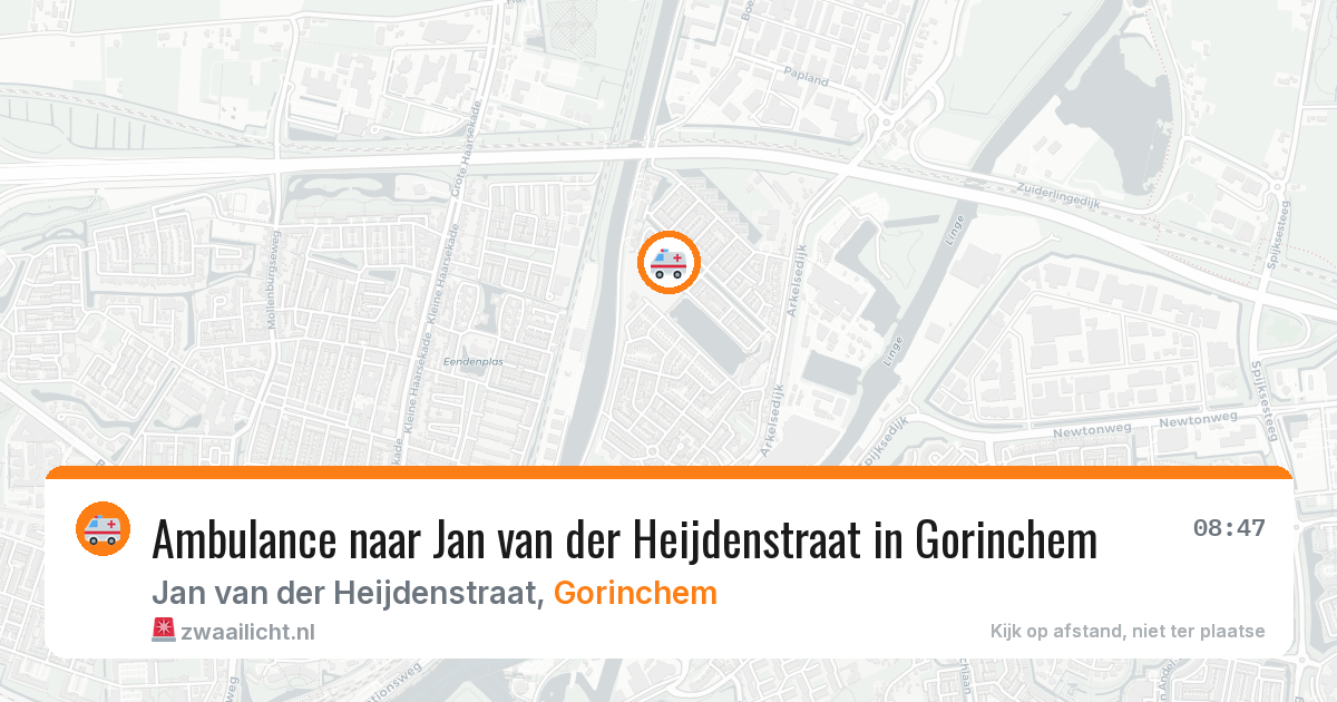 Ambulance naar Jan van der Heijdenstraat in Gorinchem — 28 mei 2026