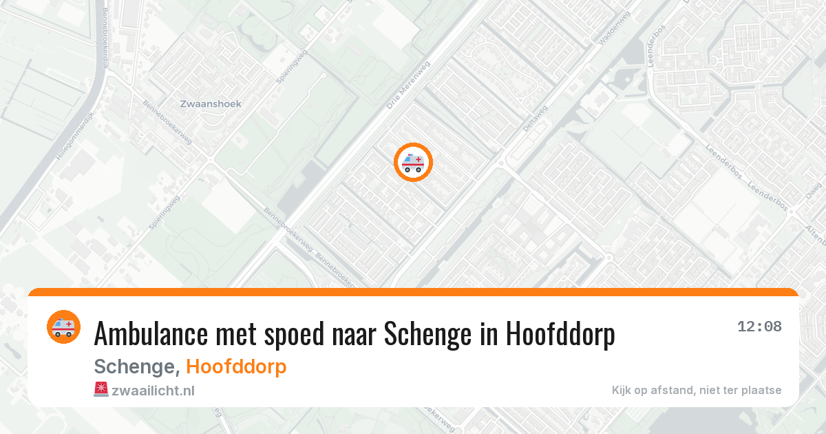 Ambulance met spoed naar Schenge in Hoofddorp — 19 jan 2026